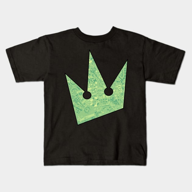 Blades of the Kingdom (green) Kids T-Shirt by paintchips